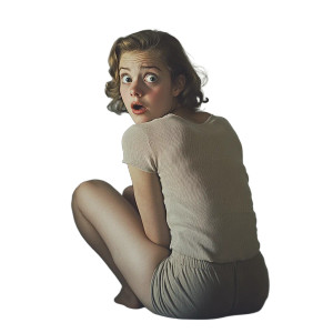 Surprised Young Woman Vinyl Car Decal Sticker – Waterproof & UV-Resistant 8" Surprised Young Woman Vinyl Car Decal Sticker – Waterproof & UV-Resistant 8"