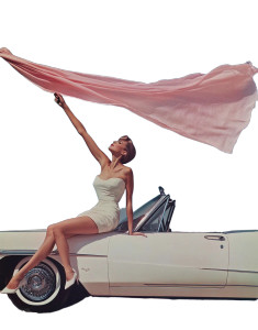 Elegant 1960S Woman Vinyl Car Decal Sticker – Waterproof & UV-Resistant 8" Elegant 1960S Woman Vinyl Car Decal Sticker – Waterproof & UV-Resistant 8"