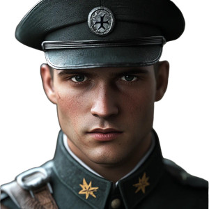 Ambitious Edelweiss Officer Vinyl Car Decal Sticker – Waterproof & UV-Resistant 8"