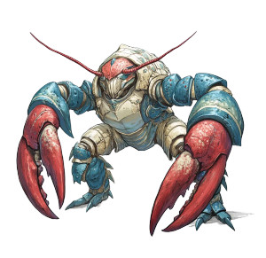 Lobster Humanoid Vinyl Car Decal Sticker – Waterproof & UV-Resistant 8"