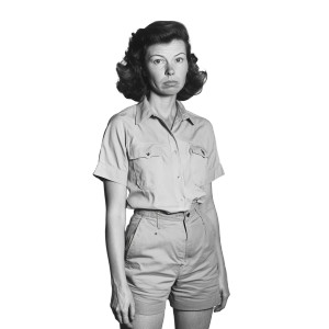 1950S Frowning Woman Vinyl Car Decal Sticker – Waterproof & UV-Resistant 8"