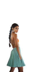 Cheerleader With Muscle Car Vinyl Car Decal Sticker – Waterproof & UV-Resistant 8"