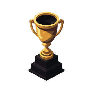 Isometric Trophy Vinyl Car Decal Sticker – Waterproof & UV-Resistant 8" Isometric Trophy Vinyl Car Decal Sticker – Waterproof & UV-Resistant 8"