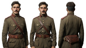 Turkish Soldier Portrait Vinyl Car Decal Sticker – Waterproof & UV-Resistant 8" Turkish Soldier Portrait Vinyl Car Decal Sticker – Waterproof & UV-Resistant 8"