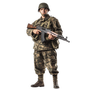 German Wwii Soldier V2 Vinyl Car Decal Sticker – Waterproof & UV-Resistant 8"