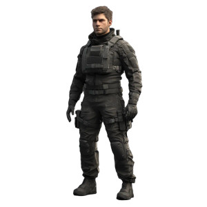 Futuristic Soldier V2 Vinyl Car Decal Sticker – Waterproof & UV-Resistant 8"