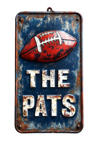 The Pats Sign Vinyl Car Decal Sticker – Waterproof & UV-Resistant 8"