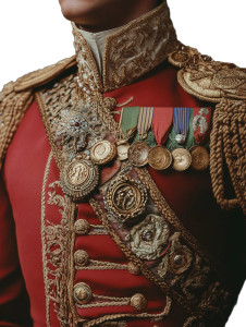 Regal Military Portrait Vinyl Car Decal Sticker – Waterproof & UV-Resistant 8"