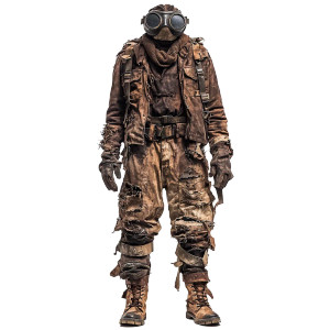 Wastelander Outfit Vinyl Car Decal Sticker – Waterproof & UV-Resistant 8"