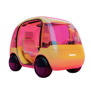 Futuristic Electric Vehicle Vinyl Car Decal Sticker – Waterproof & UV-Resistant 8"