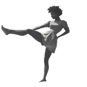 Vintage Dancing Woman V5 Vinyl Car Decal Sticker – Waterproof & UV-Resistant 8"