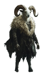 Mythical Ram Creature Vinyl Car Decal Sticker – Waterproof & UV-Resistant 8"