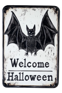 Halloween Welcome Sign Vinyl Car Decal Sticker – Waterproof & UV-Resistant 8"