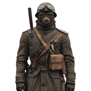 Modernized Ww1 Uniform Vinyl Car Decal Sticker – Waterproof & UV-Resistant 8"