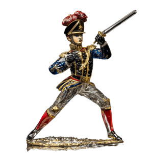 Crystal Grenadier Figure Vinyl Car Decal Sticker – Waterproof & UV-Resistant 8"