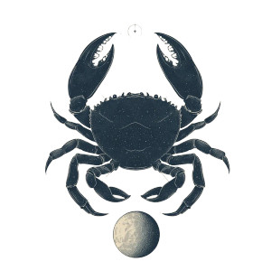 Cancer Zodiac Art V2 Vinyl Car Decal Sticker – Waterproof & UV-Resistant 8"