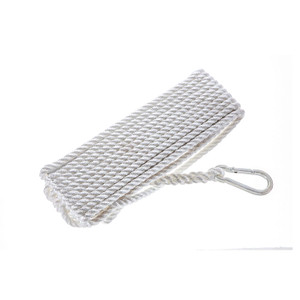 Attwood Marine Boat Anchor Rode | Nylon Solid Braided 50ft x 3/8" White - Strong and Kink-Resistant Attwood Marine Boat Anchor Rode | Nylon Solid Braided 50ft x 3/8" White - Strong and Kink-Resistant