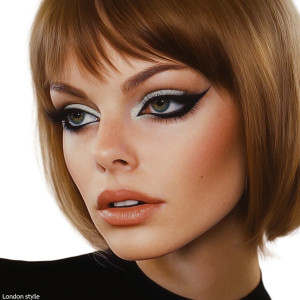 1960S Makeup Model Vinyl Car Decal Sticker – Waterproof & UV-Resistant 8"