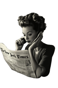 Vintage Woman Reading Vinyl Car Decal Sticker – Waterproof & UV-Resistant 8"