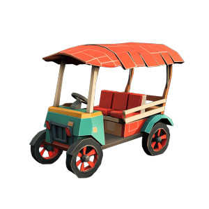 Pakistani Qingqi Rickshaw Vinyl Car Decal Sticker – Waterproof & UV-Resistant 8"