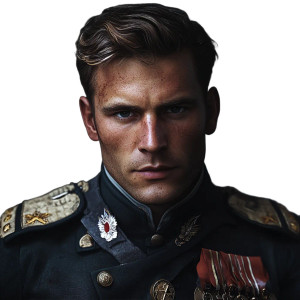 German Lieutenant Vinyl Car Decal Sticker – Waterproof & UV-Resistant 8"