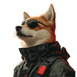 Cyberpunk Shiba Inu V2 Vinyl Car Decal Sticker – Waterproof & UV-Resistant 8"