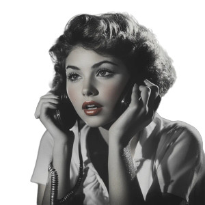 Retro Phone Talk Vinyl Car Decal Sticker – Waterproof & UV-Resistant 8"
