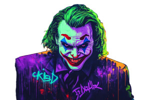 Surreal Graffiti Joker Vinyl Car Decal Sticker – Waterproof & UV-Resistant 8" Surreal Graffiti Joker Vinyl Car Decal Sticker – Waterproof & UV-Resistant 8"