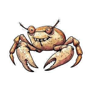 Retro Comic Crab Vinyl Car Decal Sticker – Waterproof & UV-Resistant 8" Retro Comic Crab Vinyl Car Decal Sticker – Waterproof & UV-Resistant 8"