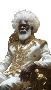 Galactic Royal King Vinyl Car Decal Sticker – Waterproof & UV-Resistant 8"