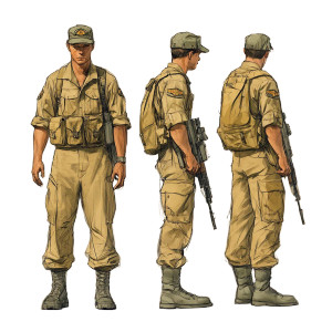 Vietnam War Soldiers Vinyl Car Decal Sticker – Waterproof & UV-Resistant 8" Vietnam War Soldiers Vinyl Car Decal Sticker – Waterproof & UV-Resistant 8"
