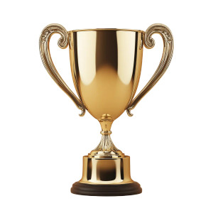 Golden Trophy Cup V3 Vinyl Car Decal Sticker – Waterproof & UV-Resistant 8"