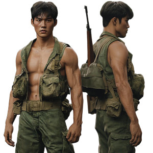 Korean Vietnam Soldier Vinyl Car Decal Sticker – Waterproof & UV-Resistant 8" Korean Vietnam Soldier Vinyl Car Decal Sticker – Waterproof & UV-Resistant 8"