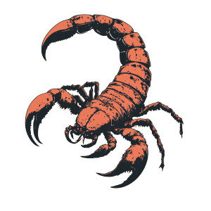 Raised Tail Scorpion Vinyl Car Decal Sticker – Waterproof & UV-Resistant 8"