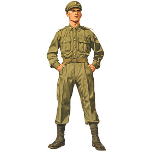 Vintage Army Sergeant Vinyl Car Decal Sticker – Waterproof & UV-Resistant 8"