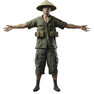 Vietnamese War Soldier Vinyl Car Decal Sticker – Waterproof & UV-Resistant 8"