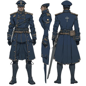 Sci-Fi Military Officer V2 Vinyl Car Decal Sticker – Waterproof & UV-Resistant 8"