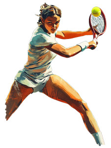 Tennis Sport Stamp Vinyl Car Decal Sticker – Waterproof & UV-Resistant 8"