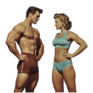 Fitness Journey Duo Vinyl Car Decal Sticker – Waterproof & UV-Resistant 8"