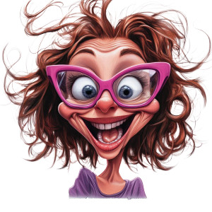 Joyful Liliana Caricature Vinyl Car Decal Sticker – Waterproof & UV-Resistant 8" Joyful Liliana Caricature Vinyl Car Decal Sticker – Waterproof & UV-Resistant 8"