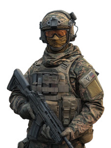 Modern Tactical Soldier V2 Vinyl Car Decal Sticker – Waterproof & UV-Resistant 8"