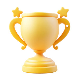 Golden Trophy Icon V13 Vinyl Car Decal Sticker – Waterproof & UV-Resistant 8"