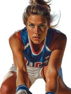 Field Hockey Star Vinyl Car Decal Sticker – Waterproof & UV-Resistant 8"