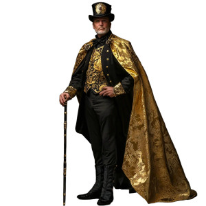 Steampunk Nobleman Vinyl Car Decal Sticker – Waterproof & UV-Resistant 8"