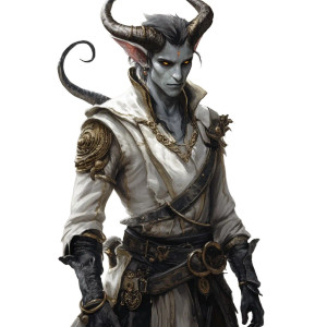 Tiefling Magus Inventor Vinyl Car Decal Sticker – Waterproof & UV-Resistant 8"
