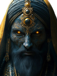 Punjabi Alien Portrait Vinyl Car Decal Sticker – Waterproof & UV-Resistant 8"