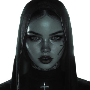 Rebellious Nun V2 Vinyl Car Decal Sticker – Waterproof & UV-Resistant 8" Rebellious Nun V2 Vinyl Car Decal Sticker – Waterproof & UV-Resistant 8"