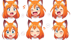 Anime Fox Girl V3 Vinyl Car Decal Sticker – Waterproof & UV-Resistant 8"