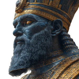 Annunaki Depiction Vinyl Car Decal Sticker – Waterproof & UV-Resistant 8"