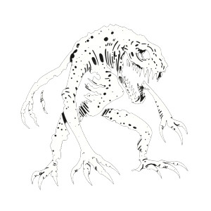 Sci-Fi Monster Icon Vinyl Car Decal Sticker – Waterproof & UV-Resistant 8"